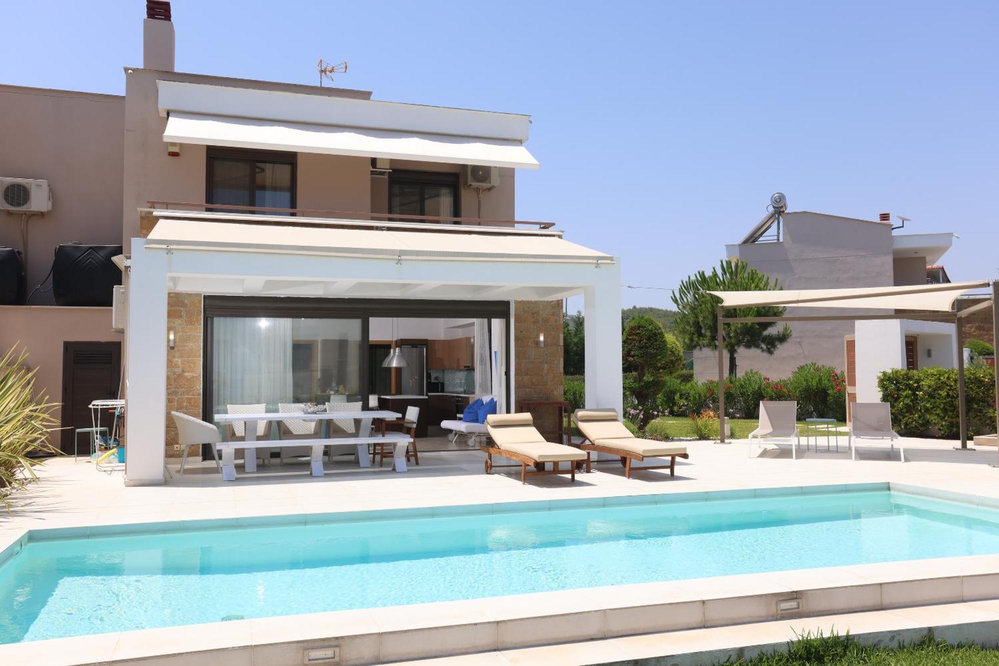 Villa Ricolina Hanioti Ngoại thất bức ảnh